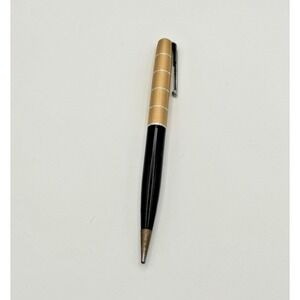 Vintage Waterman Mechanical Pencil Gold Tone Black Barrel Working